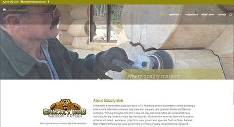 Grizzly Bob website