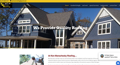 KMR roofing website